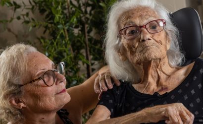 Résidente et son aidant